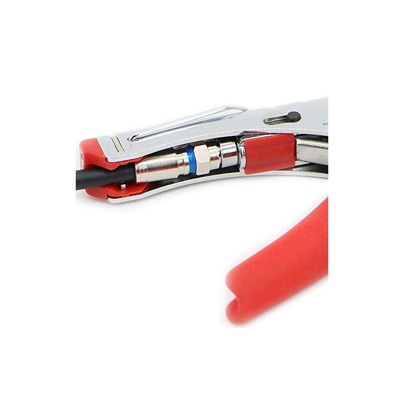 Compression RG6 F Connector Coax Coaxial Adapter Plug for Satellite