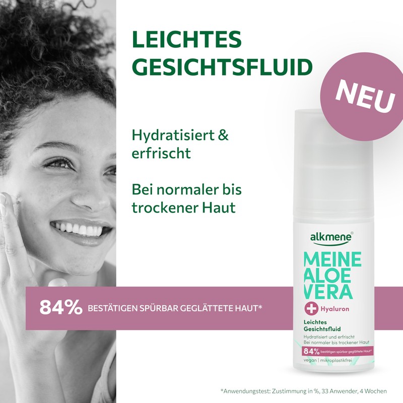 alkmene Aloe Vera Face Fluid with Hyaluronic 50 ml -