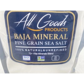 All Goods Products Baja Mineral Baja Mineral Sea Salt –Fine Grain 16 oz 100% Natural Hand-Harvested 72+ Minerals