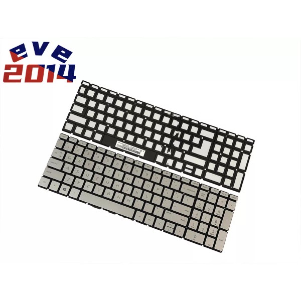 HP Laptop PC Backlit Keyboard Silver For HP 15-dw0081wm 15-dw0038wm