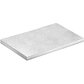 dekora - Base per Torte Rettangolare 30x25 cm | Vassoio Argento Riutilizzabile per Pasticceria | Supporto Rigido per Dolci | Decorazioni Torte Professionali