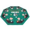 Folding Poker Table Top – 48-Inch Solid Wood Topper –