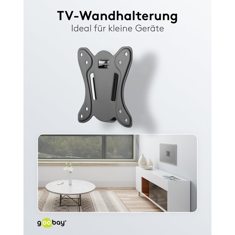 Goobay Fixed Wall Mount S for TVs from 23 to