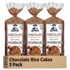 Quaker Large Rice Cakes, Chocolate, 7.23 oz Bags, (3 Pack),