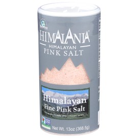 NATIERRA Himalania Himalayan Fine Pink Salt Shaker | Unrefined & Non-GMO | 13 Ounce
