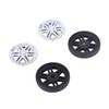 4 Sets Suitcase Repair Wheels with Covers PVC Wheel Casters