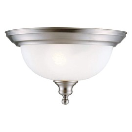Design House 510297 Bristol 2 Light Ceiling Light, Satin Nickel
