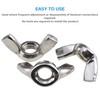 M8 Wing Nuts (Pack of 25) Zinc Plated for Screws