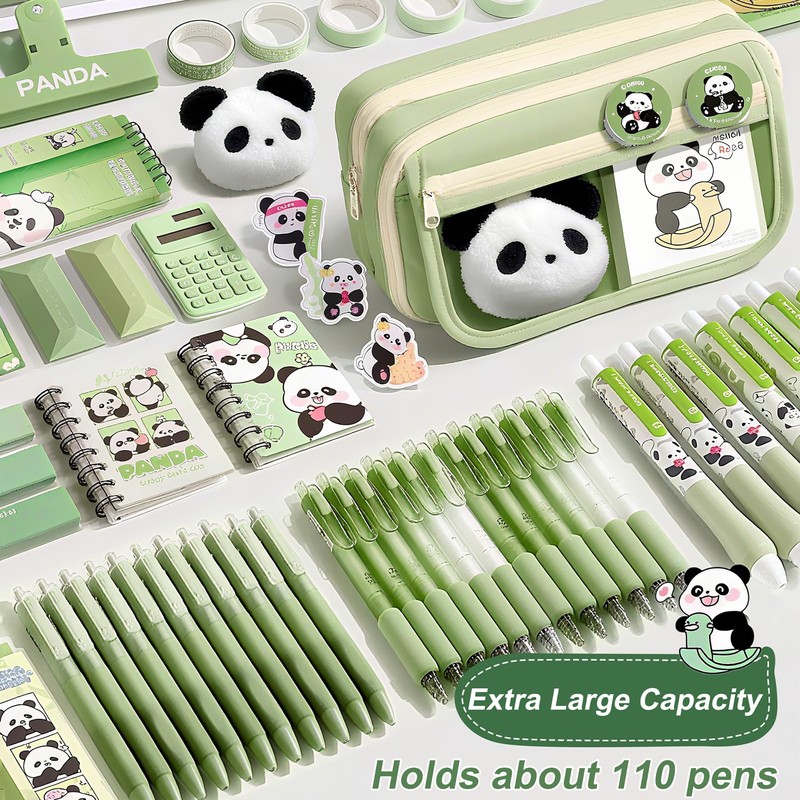 KOSTACHI Pack of 29 Aesthetic School Supplies, Green, Green