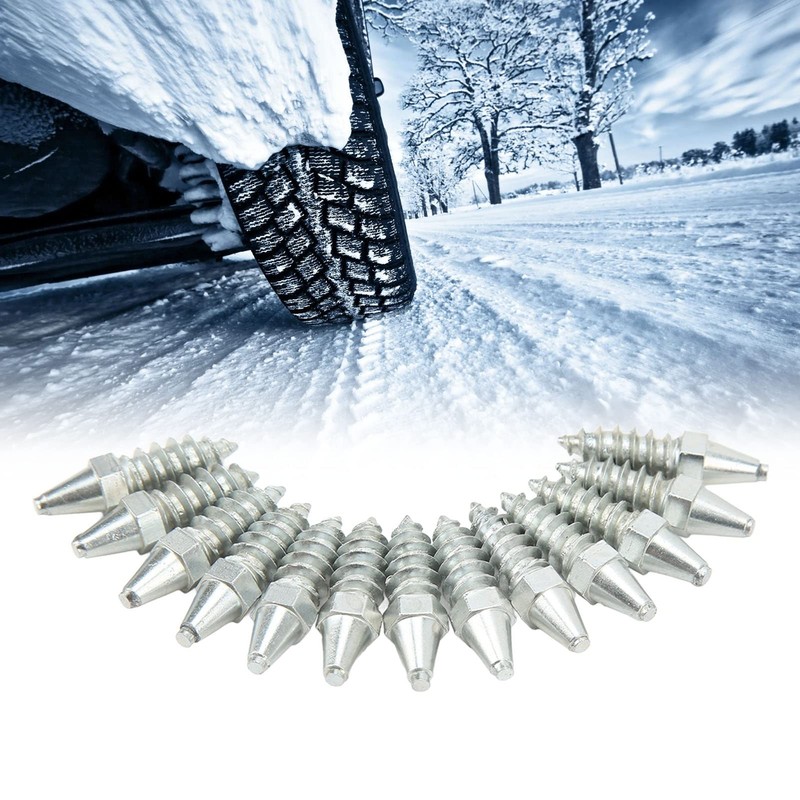 50 Pcs Snow Tire Spikes Wheel Tire Studs Anti-Slip Strong