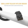 Sirlyr PSU Cable Extension,One Way Bend Design PC Cables Extensions-