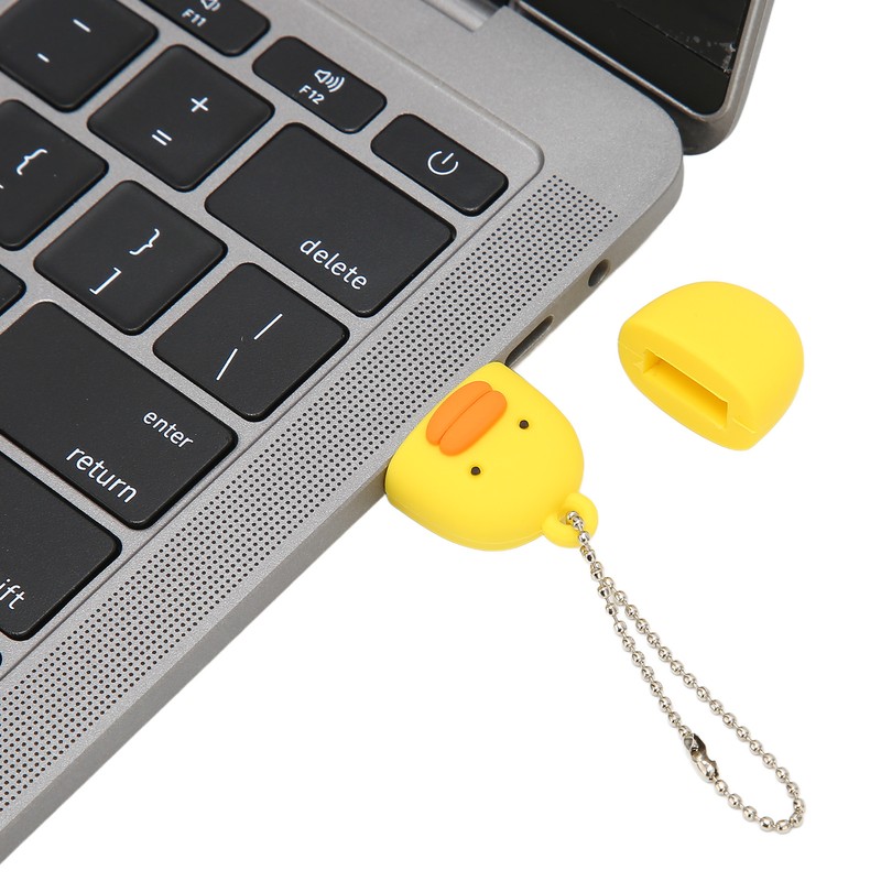 Cartoon Flash Drive Cute Yellow Duck Shape Anti Electromagnetic Interference