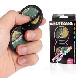 Fidget Toys Adults, Sensory Toys for Kids with Autism, Anxiety Relief Items for ADHD Stress Relief, Fun Fidgets for Teens Textured & Flip Slider - Treasure Box Toys for Classroom (1pc-Camo)