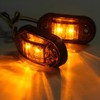 iJDMTOY Dark Amber Lens Add-On LED Fender Flare Side Marker
