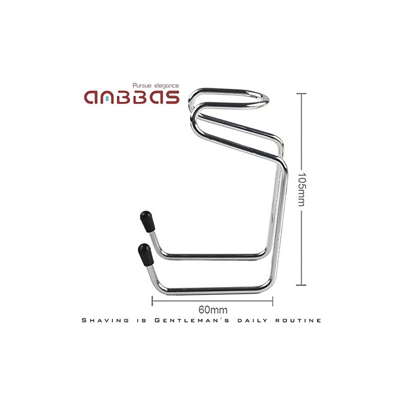 Anbbas Anbbas Shaving Brush Synthetic Badger Hair Wood Handle,Stainless Steel