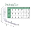 ZiYuya 4PCS Shelf Bracket, Right Angle Corner Brackets Heavy Duty