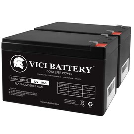 12V 9Ah SLA Battery for Lowrance X-4 Pro Fishfinder - 2 Pack - VICI Battery brand product