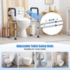 UGarden Upgraded Toilet Safety Rails 380LBS, Stainless Steel Toilet Rail