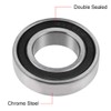 sourcing map 6005-2RS Deep Groove Ball Bearing 25x47x12mm Double Sealed