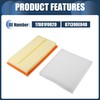 INFINAUTO Engine Air Filter Cabin Air Filter Set Fits Toyota