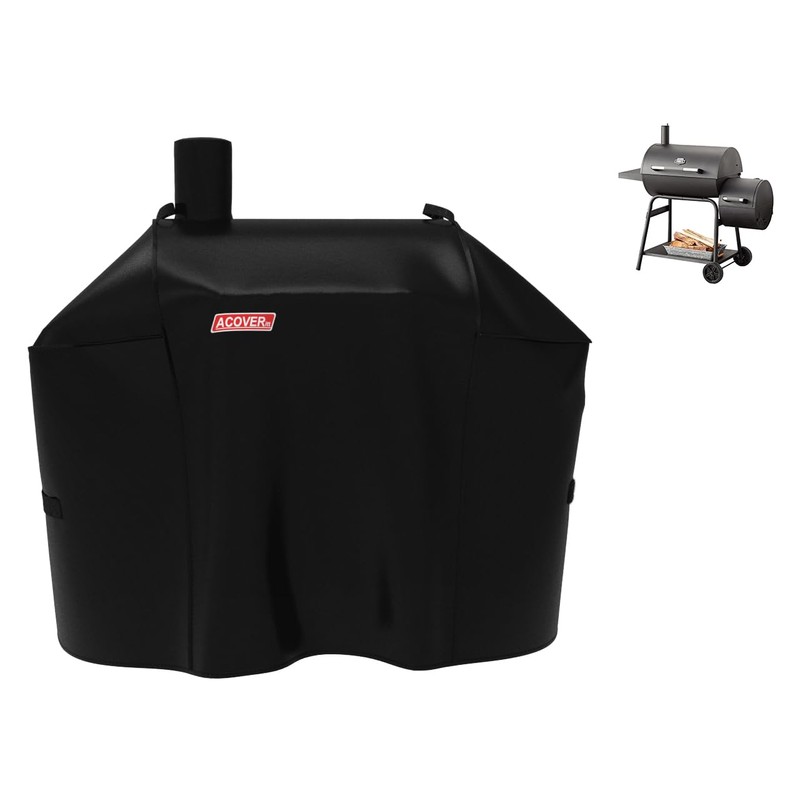 acoveritt Expert Grill Offset Smoker Cover, Waterproof Grill Cover, 56.5