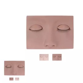 Sangpum Sangse Seolmyung Chamjo 파인테라 속눈썹연장 메이크업 연습 반영구 고무판 재료 미용도구 Phainterra Eyelash Extension Makeup Practice Semi-Permanent Rubber Plate Material Beauty Tool [Light skin color]