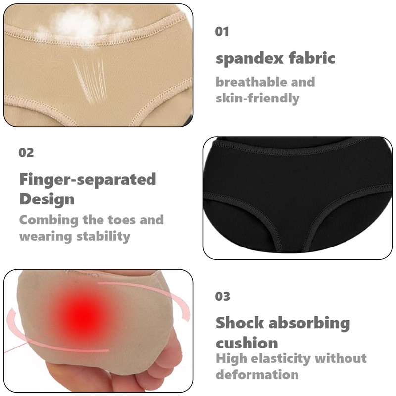 Metatarsal Pads, 2 Pairs of Bunion Pads, Forefoot, Reusable Forefoot