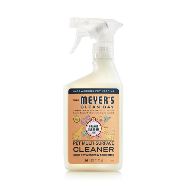 MRS. MEYER'S CLEAN DAY Pet Multi-Surface Cleaner, Orange Blossom Scent,