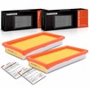 A-Premium Filtro de aire del motor 2-PC compatible con Nissan