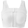 Dress Cici White Front Hook Sports Bra After Surgery with