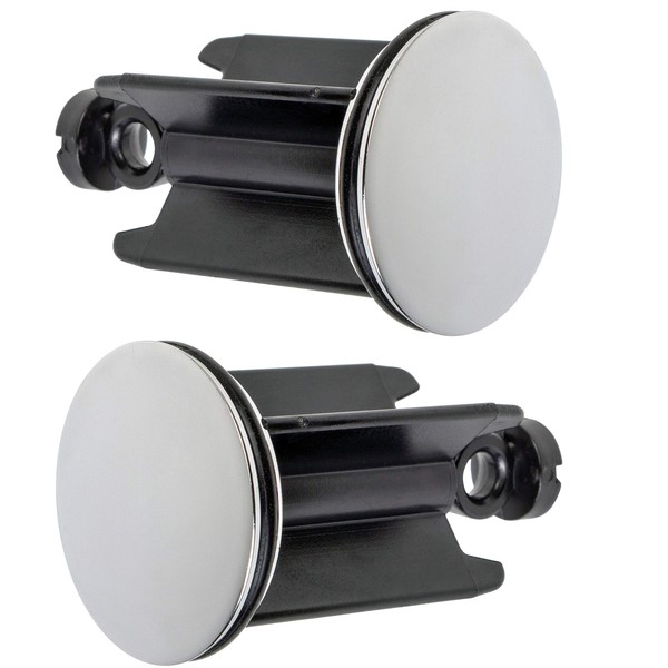 Universal Sink Plug, Diameter 40 mm, Chrome Drain Plug, Made of Brass, with Extra Rubber Seal, for Bathroom Sinks and Bidets, Height-Adjustable Plug, Rustproof and Leak-free, Drain Plug