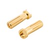 INJORA Heatsink Bullet Plug Connectors Grips with 5mm Bullets (4Pcs)