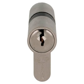 Amig - Security Cylinder | Door Lock | High Security Cylinder | Includes 3 Keys | Long Cam | Matte Silver | Materials: 70 (30-40 mm)