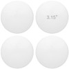 3.15" Door Stop Wall Protector, 4 pcs White Soft Silicone
