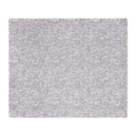 CafePress Silver Gray Glitter Sparkles Throw Blanket Soft Fleece Throw Blanket, 50"x60" Stadium Blanket