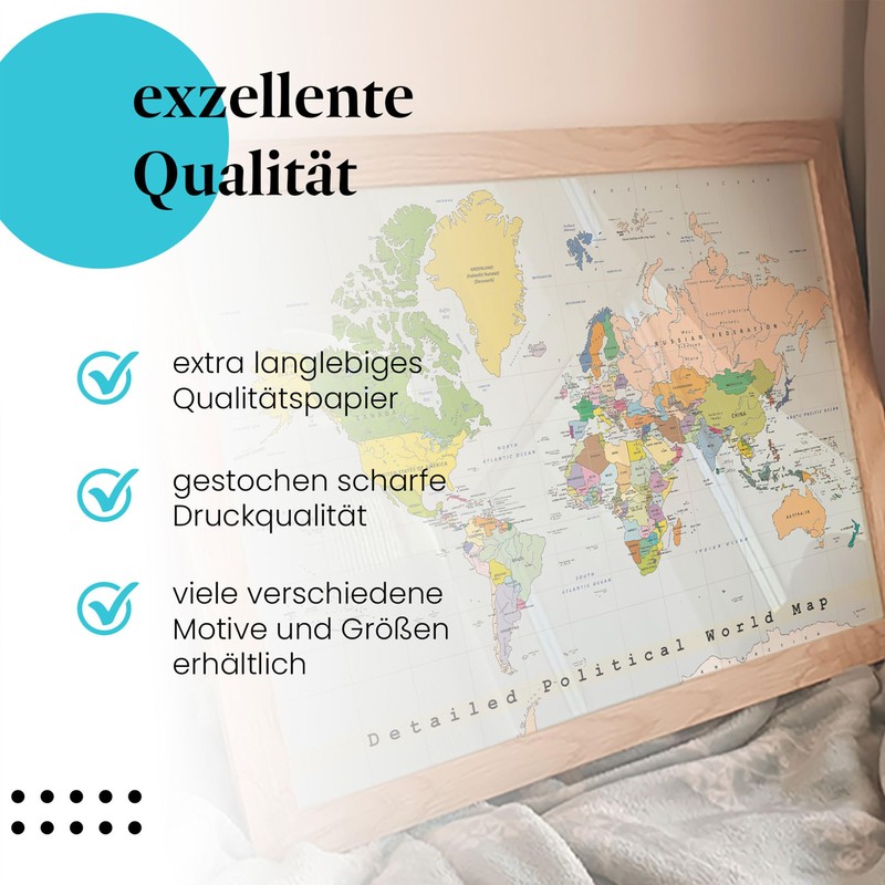 Postereck - 0556 - High Quality World Map Poster |