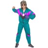 Foxxeo 80s Tracksuit Premium Costume for Men – Petrol Purple