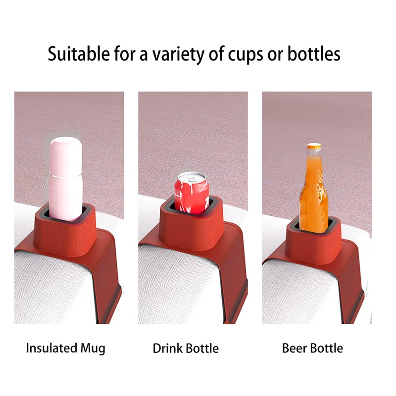Couch Cup Holder Spill Proof Ergonomic Sofa Drink Holder Tray