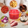 Manual Onion Chopper for Vegetables, Fruits, Onions, Nuts, Garlic (Red)