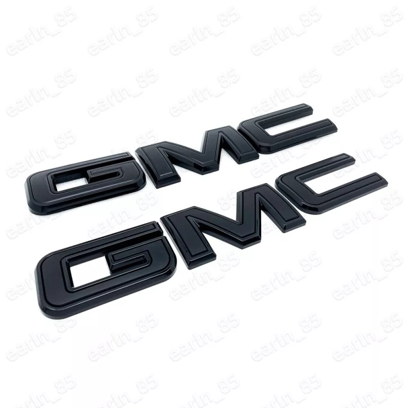 GMC NEW Front & Rear Emblem Black kit For 2019