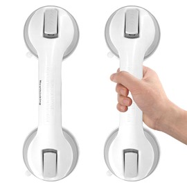 Newthinking Newthinking Suction Bathroom Grab Rails, Hand Rail for Disabled, Portable Mobility Aids Safety Handle with Suction Cup Fitting, No Fixings Needed for Bathroom, Children and Disability Aids (2 Pack)
