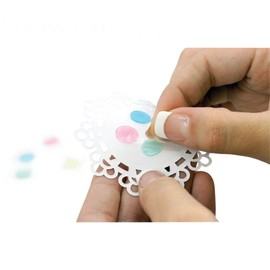 Tombow 52139 Adhesive Dots, Assorted Colors, 100-Pieces. Quick, Clean, and Easy to Use for an Instant, Permanent Bond