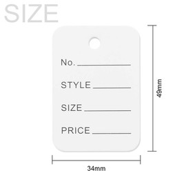 Renashed 1000Pcs Price Tags Merchandise Marking Tags Clothing Price Labels Clothing Tag Perforated Price Coupon Tags