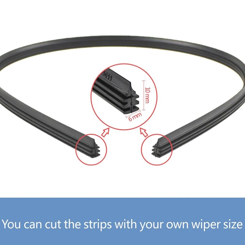 CRLLDPM 1 Pair Universal Windscreen Wiper Rubber, 70 cm Wiper