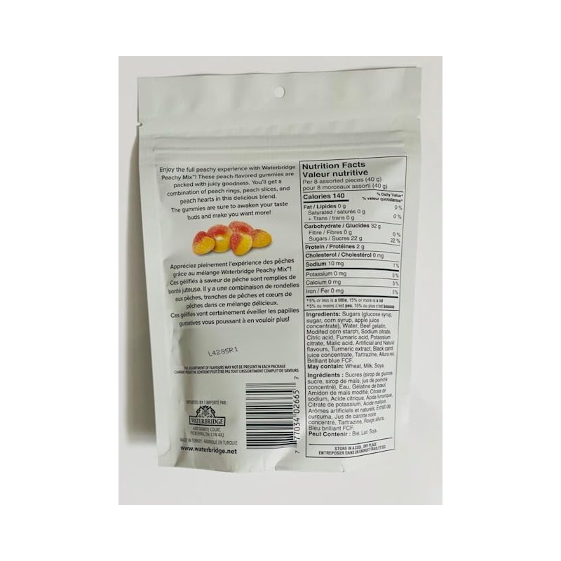 Waterbridge The Mix Peachy Fruit Flavoured Gummies, 175 g