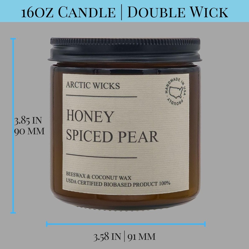 Arctic Wicks Handcrafted Candles | Non Toxic Coconut Beeswax Candles