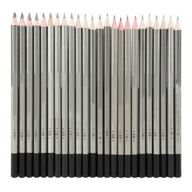 KooingTech 24pcs Graphite Pencils, Drawing Pencils Set, Drawing Pencils 2B 4B 6B B 3B 5B 7B 8B 9B 10B 11B 12B 14B 9H 8H 7H 6H 5H 4H 2H H HB