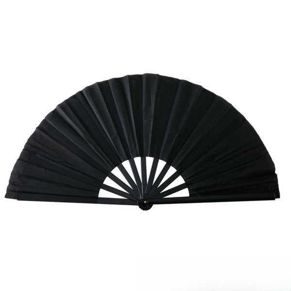 Large Folding Fan, Nylon Cloth Handheld Folding Fan for Party