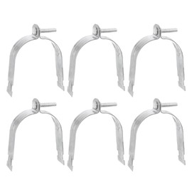 uxcell 3-1/2" EMT Strut Clamps Steel for Rigid Conduit and Pipe 6Pcs Universal EMT Strut Clamps with Bolt and Nut for Rigid Conduit and EMT