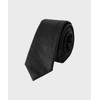 Nonblank Non-Blank FAUX Leather Slim Tie_BLACK